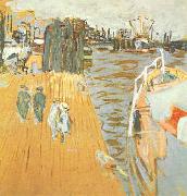 Edouard Vuillard Quay Le Pouliguen oil on canvas